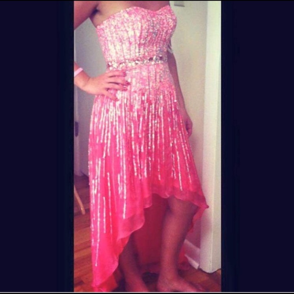 Pink Sherri Hill Prom Dress